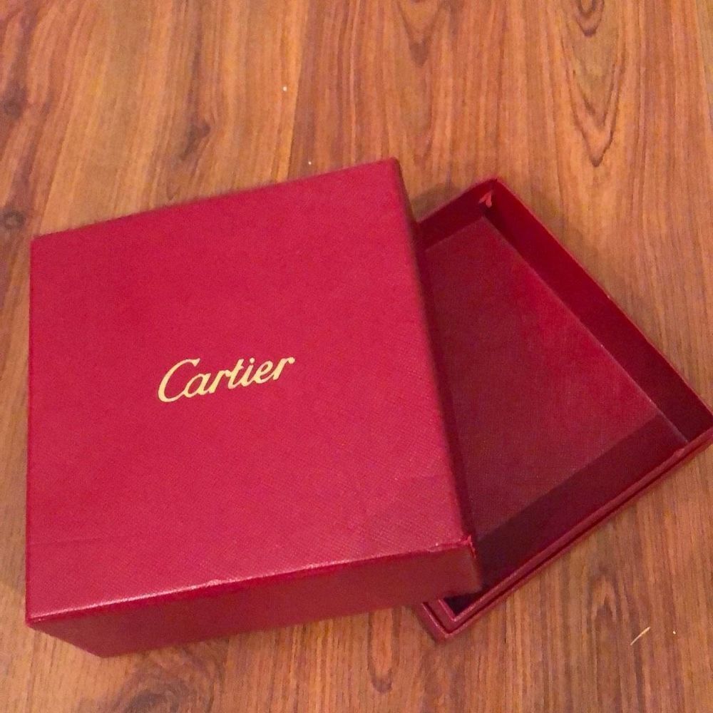 Cartier Large Box Empty Gift Watch Box Red Gold